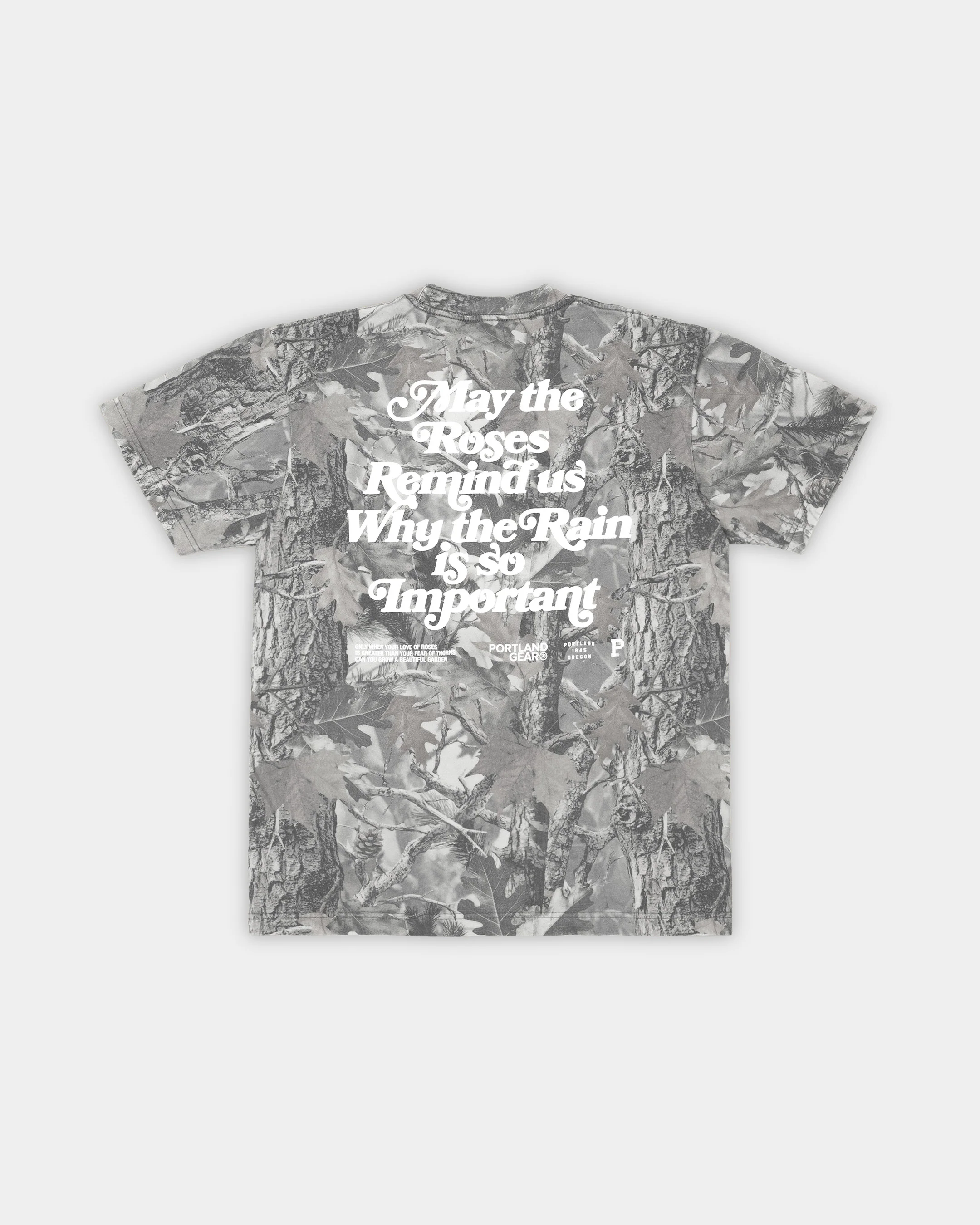 HeavyKnit Slogan Tee - Grey Camo