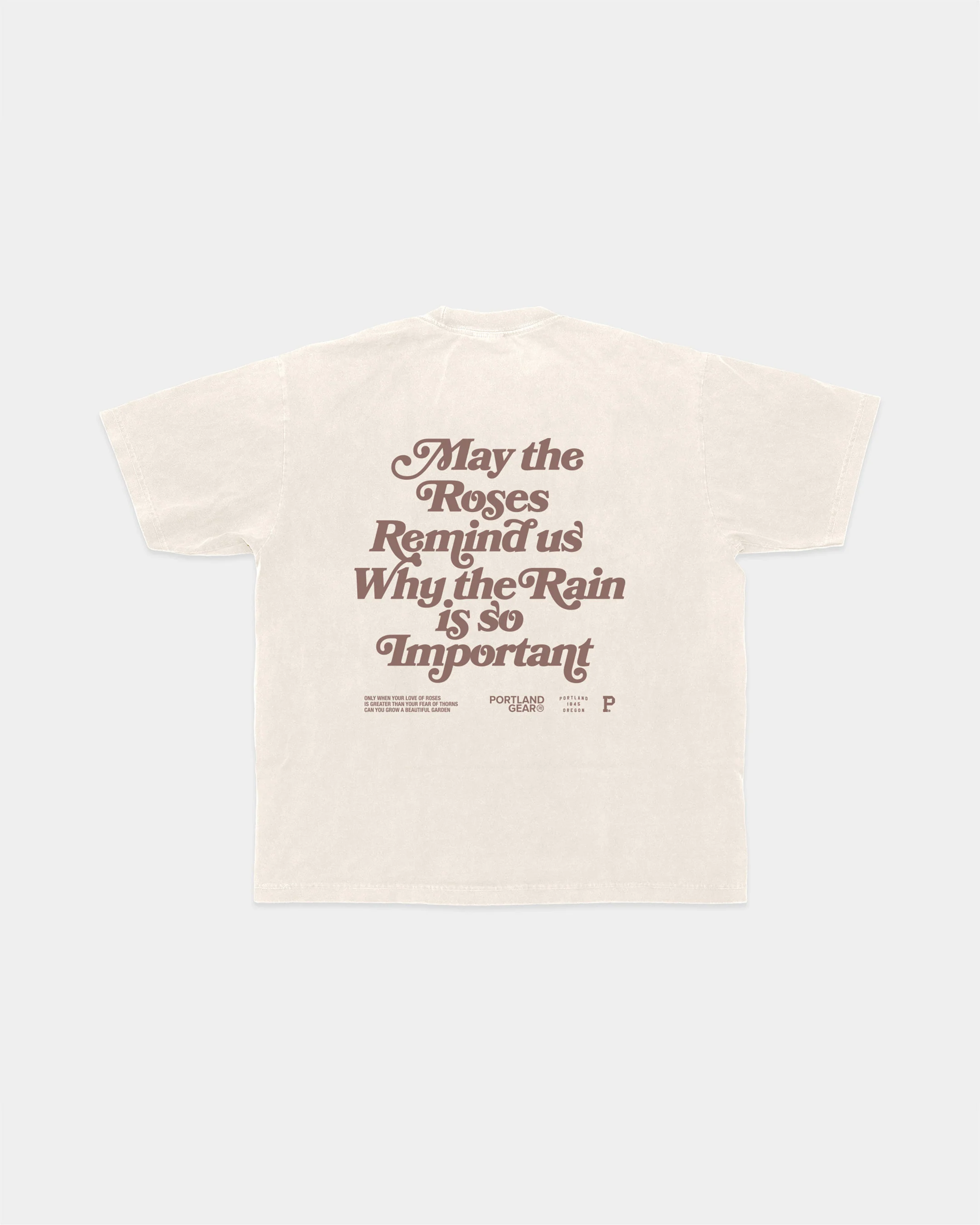 All-American Slogan Tee - Cream